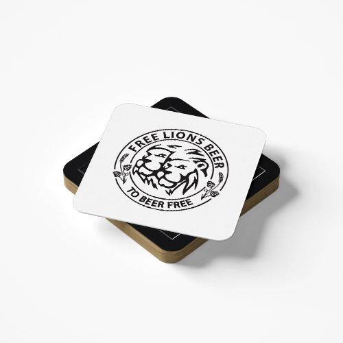 Sottobicchieri FreeLions/Life is too 100 pz