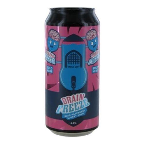 Vault City Brainfreeze Blue Raspberry Slushy Sour 44 Cl. (lattina)