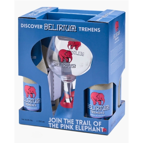 Confezione Regalo Delirium Noel (4 bottiglie 33 Cl. + 1 bicchiere)