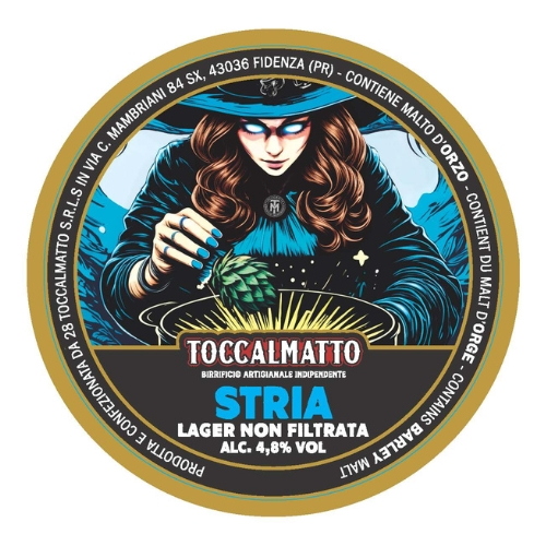 Toccalmatto Stria Lager Fusto 20 Lt. (baionetta)(Fusto Acciaio verrà aggiunta cauzione)(SOLO ROMA)