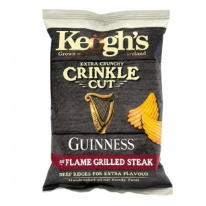 Patatine Crinkle Cut Guinness and Flame Grilled Steak Crisps (24x50gr)