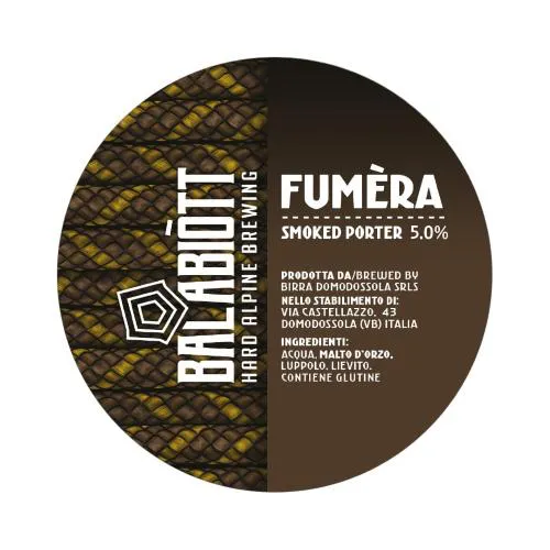 Balabiott Fumera Smoked Porter Fusto 24 Lt. (baionetta con sacca)