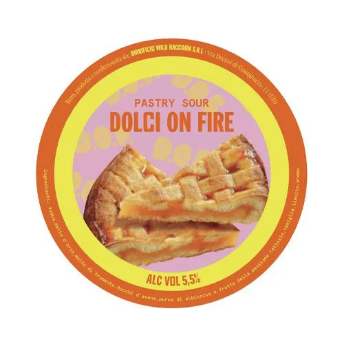 Wild Raccoon Dolci On Fire Crostata All'Albicocca Fusto 20 Lt.(baionetta)(con sacca)