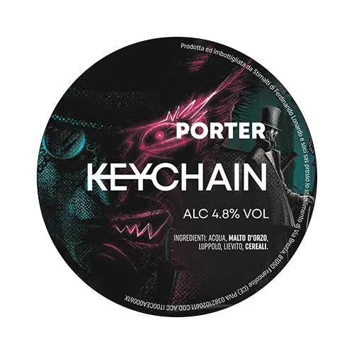 Keychain Porter Fusto 24 Lt. (baionetta)(Gluten Free)