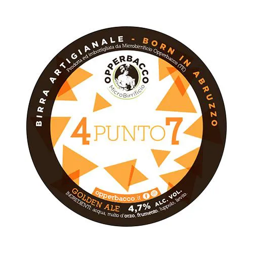 OpperBacco 4 punto 7 Fusto 24 Lt. (attacco baionetta)