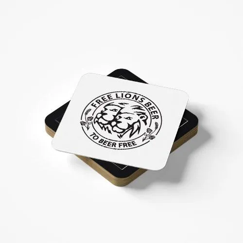 Sottobicchieri FreeLions/Life is too 100 pz