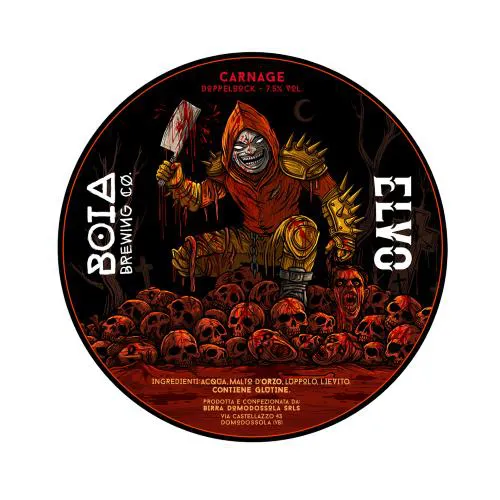 Boia Brewing Carnage Fusto 24 Lt. (baionetta)(Collab ELVO)