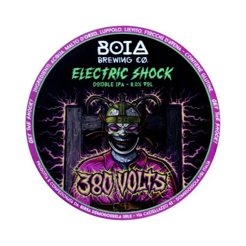 Boia Brewing Electric Shock 380v Double IPA Fusto 24 Lt. (baionetta)