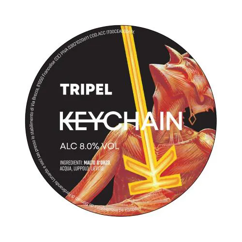 Keychain Tripel Fusto 24 Lt. (baionetta)(Gluten Free)