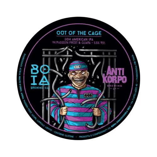 Boia Brewing Out Of The Cage American IPA Fusto 24 Lt. (baionetta)