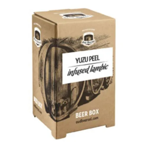 Oud Beersel Yuzu Peel Infused Lambic bag in box 3,1 Lt.