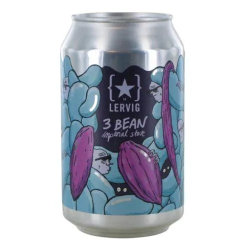 Lervig 3 Bean Stout 33 Cl. (can) (collab. Warpigs)