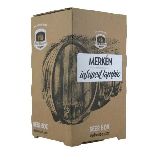 Oud Beersel Lambic Infused With Merken bag in box 3,1 Lt.