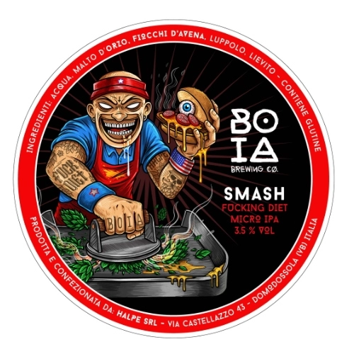 Boia Brewing SMASH Fucking Diet Session IPA Fusto 30 Lt. (baionetta)